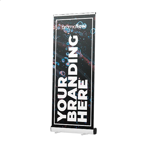 Custom printed roll up banner with branded graphics for events and promotions